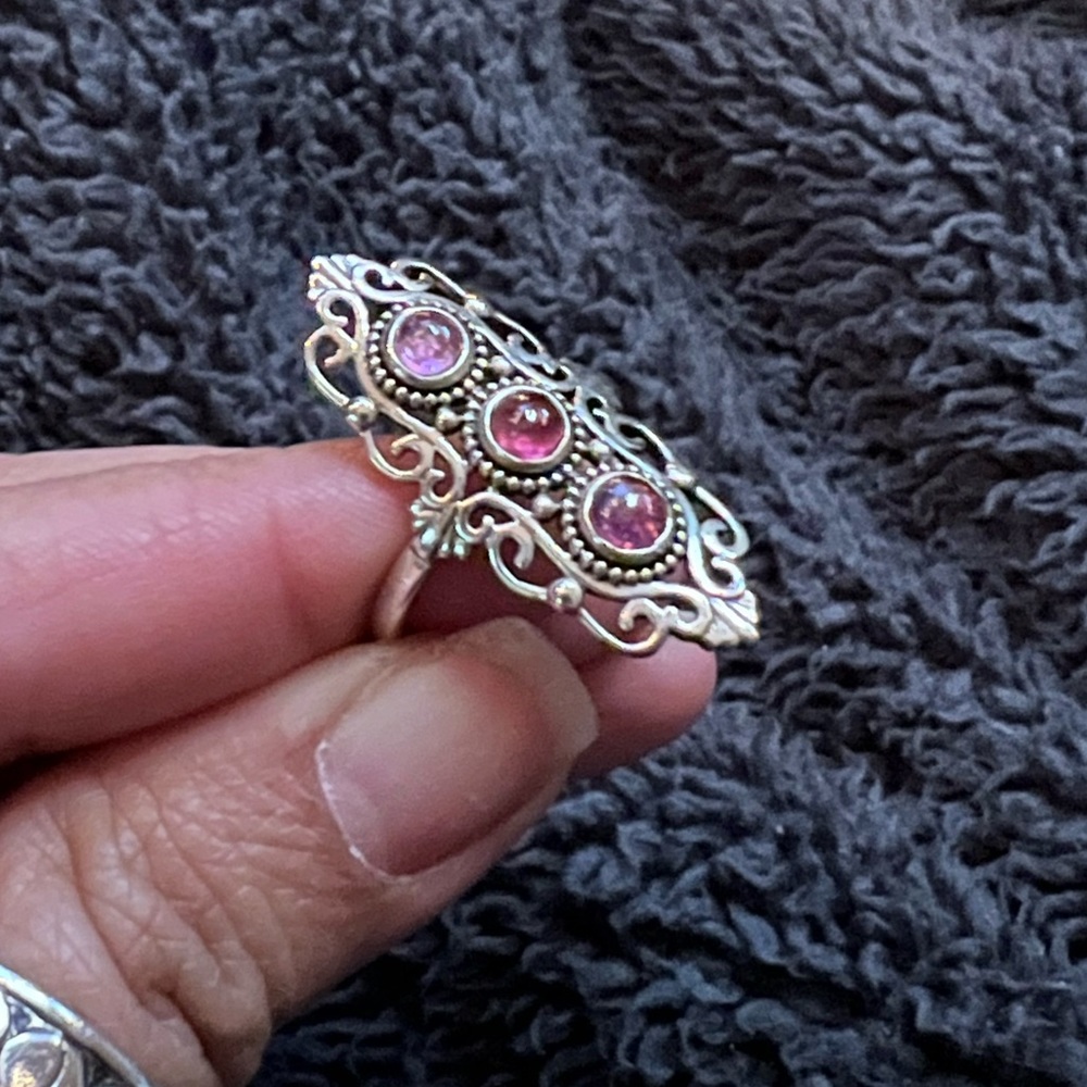 Triple pink tourmaline